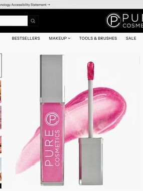 Pure Cosmetics Party Girl Pink Lip Gloss NWT